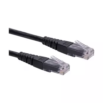 ROLINE Cable de red Cat.6 Class E UTP negro 0,3m