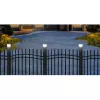 GB128 Lámpara solar LED para postes de valla y jardín, Negro - Verde Blue