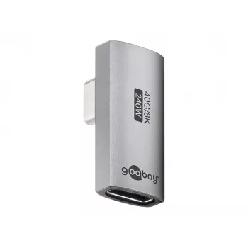 Adaptador USB-C™ Goobay 74443 vertical girado 90°, USB4™ | Goobay