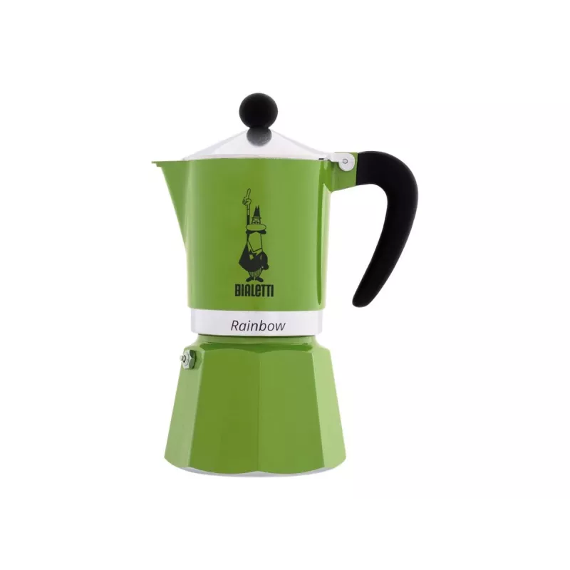 Bialetti Rainbow cafetera moka negra, verde