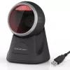Lector de códigos de barras de sobremesa Qoltec para códigos 1D y 2D, escáner QR, negro