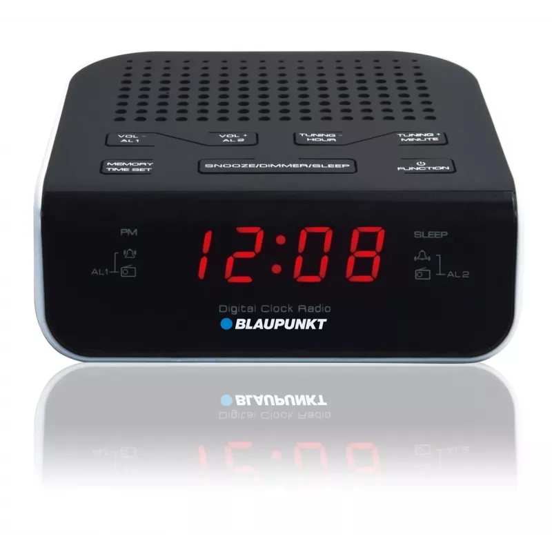 Blaupunkt CR5WH Radio reloj despertador negro, blanco
