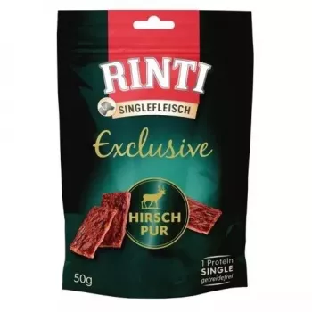 RINTI Singlefleisch Exclusive Ciervo - Snack para perros - 50 g