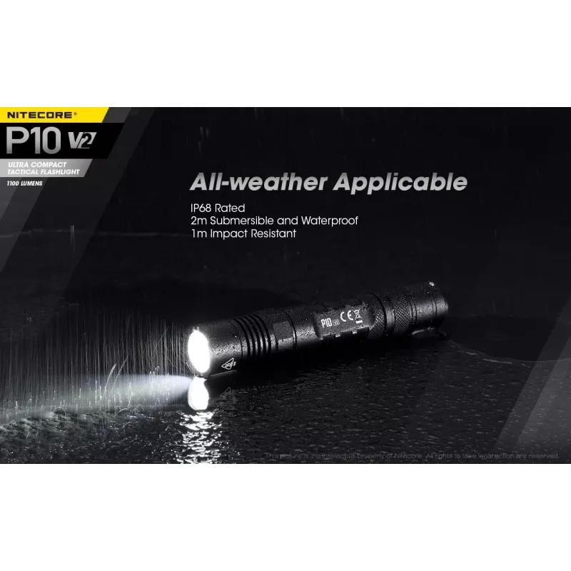 Nitecore P10 V2 linterna, serie Precise, 1100 lm