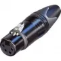 Neutrik Conector hembra XLR, recto Número de polos: 4 Negro NC4FXX-B 1 unidad (NC4FXX-B)