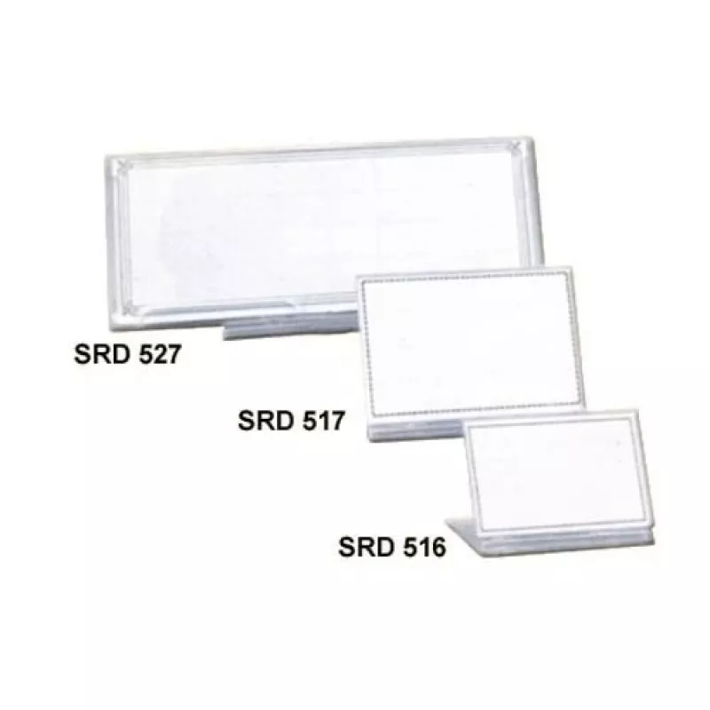 Tarjeta de mesa 200 x 80 mm, SRD 527 0614-003