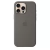 Silicone Case con MagSafe para iPhone 16 Pro Max - gris piedra