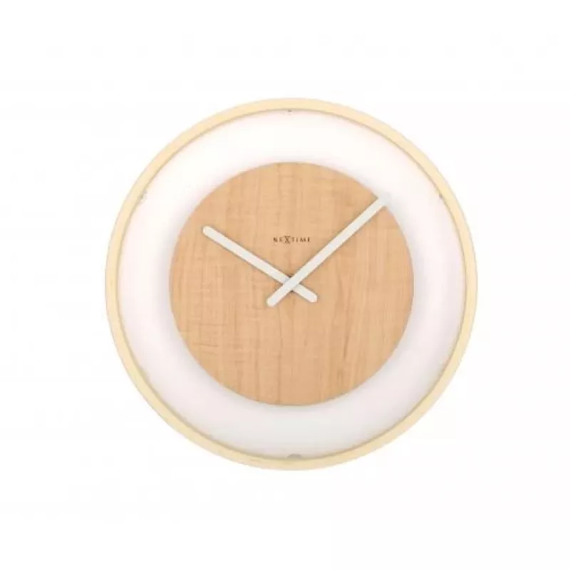 NeXtime Reloj 3046 Wood Loop, Ø30 cm, pared, madera