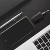 Qoltec 50766 cargador para dispositivos móviles portátil, consola portátil, batería externa, smartphone, smartwatch, tablet negro de carga rápida CA para interiores