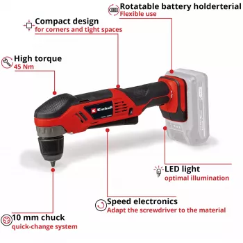 Einhell TE-AD 18 Li 1100 RPM 1,22 kg negro, rojo