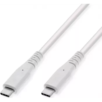 VALUE 11.99.9065 Cable compatible con USB 3.2 Gen 2, USB-C a USB-C, 10 Gbit/s, 60 W, blanco, 3 m