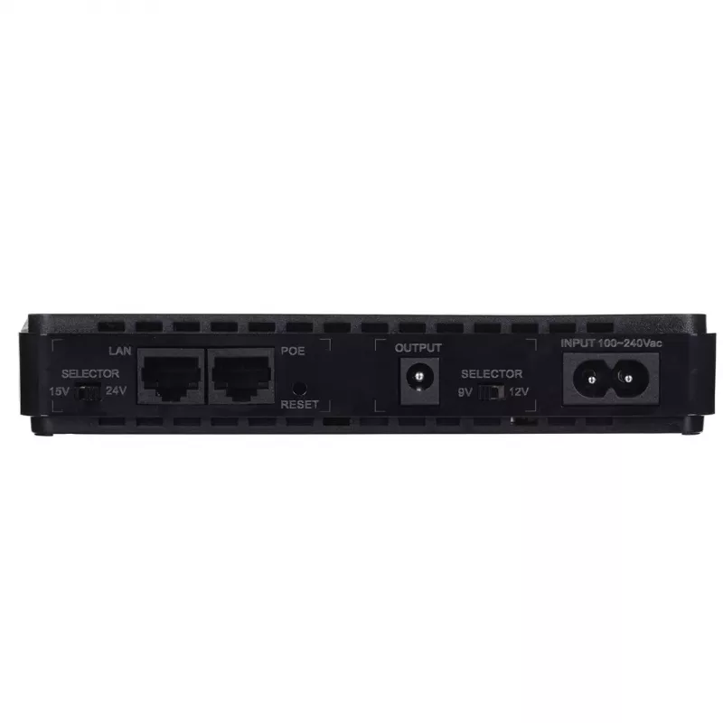 Fuente de alimentación MPL Power RouterUPS-30-PoE 30 W para interiores, 100–240 V, negro, 160×105×28 mm