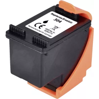 Renkforce Tinta compatible que reemplaza a HP 304 (N9K06AE) Negro RF-I-HP304BK RF-5655890 (RF-5655890)