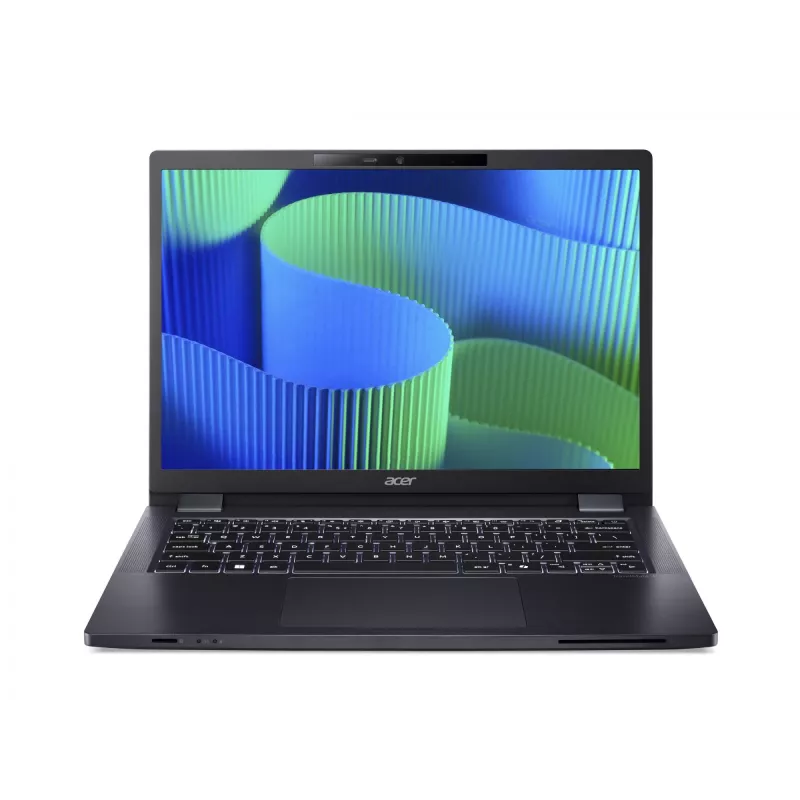 Portátil Acer TravelMate TMP414-53-G2-TCO-585Q 14" WUXGA (1920 x 1200), Intel Core 5 120U, 16 GB DDR5, SSD 256 GB, Intel Iris Xe Graphics, 4G LTE, Windows 11 Pro, azul pizarra