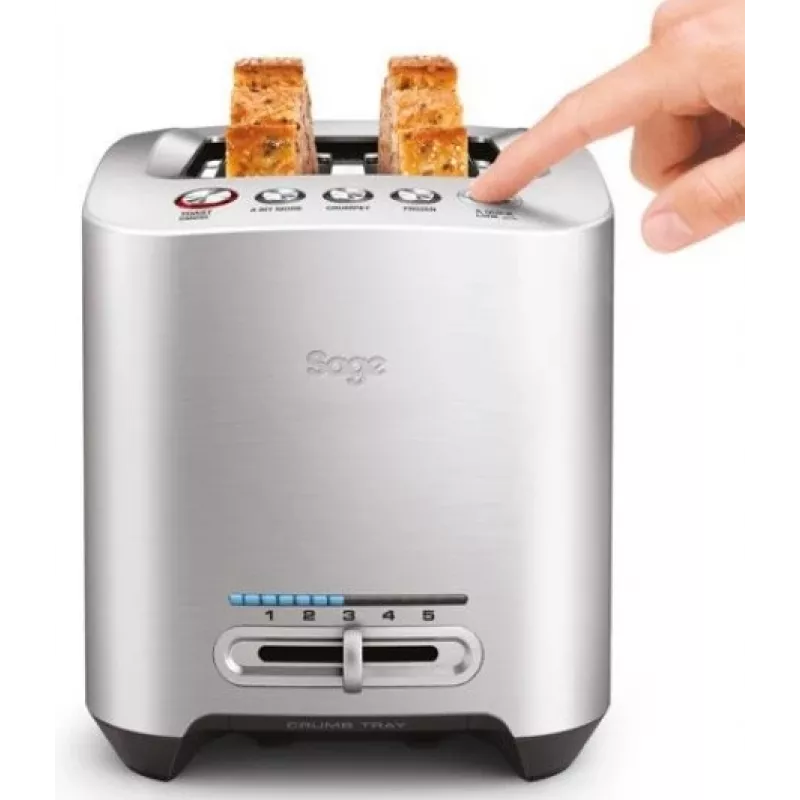 Sage the Smart Toast 5 2 ranuras Plata
