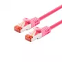 Cable de red LOGON TCR66SS070M Cat6 S/FTP (S-STP) magenta, 7 m, RJ-45—RJ-45