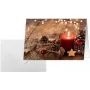 Tarjetas de felicitación sigel DS093 — motivo de velas navideñas rojas, formato A6, interior en blanco