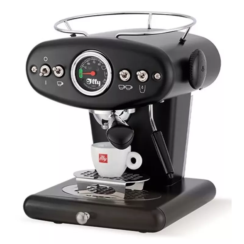 Máquina illy X1 Anniversary para café molido y cápsulas E.S.E. (negra)