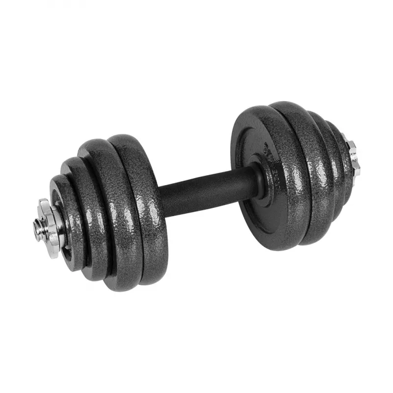 REBEL ACTIVE mancuernas ajustables en maletín 30 kg con barra