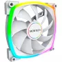 Ventilador de caja Montech AX140 PWM 140 mm, rodamiento Rifle, 540–1760 RPM, blanco