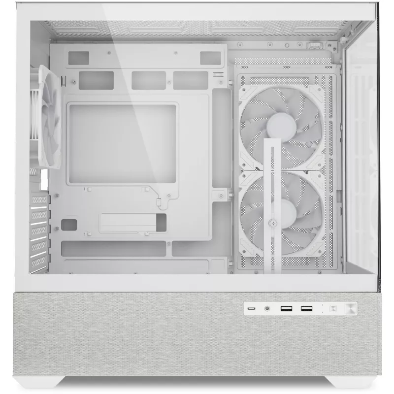 Caja mATX Sharkoon MK7 ARGB 2x cristal blanca