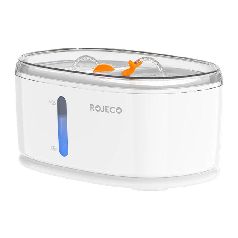 Fuente de agua para mascotas Rojeco inalámbrica 2,5L RYSJ-13 — bebedero automático para mascotas