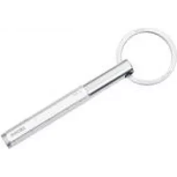 Llavero TROIKA KYP20/SI plata aluminio 30x8x96mm