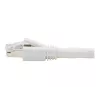 Eaton Tripp Lite Serie Cat8 Cable Ethernet S/FTP apantallado certificado 25G/40G con protección antiacodamiento (RJ45 M/M), PoE, blanco, 1,83 m - Cable de red - RJ-45 (M) a RJ-45 (M) - 1,829 m - S/FT