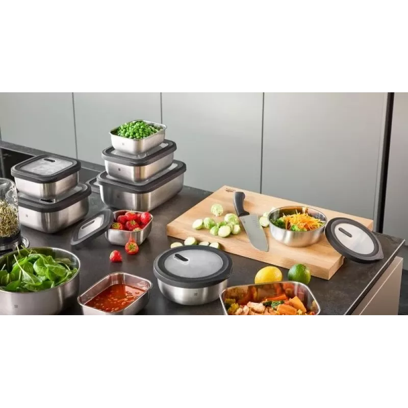 Recipiente hermético para alimentos GEFU Provido redondo, 1000 ml