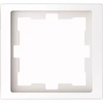 Placa mural / Tapa de interruptor Merten MEG4010-6535, blanco, termoplástico, sin tornillos, una pieza