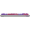 LORGAR KBP7075W, teclado gaming mecánico inalámbrico 75% Pro, blanco, distribución EN