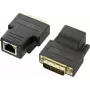 Extensor DVI Renkforce 189872 — amplía la señal DVI hasta 70 m mediante cable RJ45