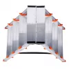 Escalera de tijera doble Krause Dopplo plata