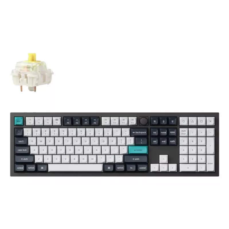 Teclado mecánico Keychron Q6 Max QMK VIA con interruptores Gateron Jupiter, formato completo