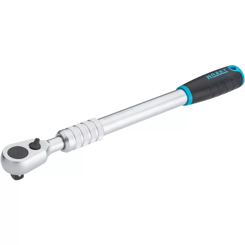 HiPer Carraca reversible de dentado fino 916HPLG, 1/2 (negro/azul, extensible, ángulo de accionamiento 4°, retención de bola)
