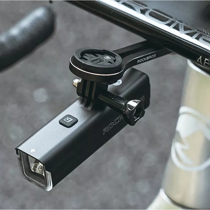 Rockbros RHL1500 luz delantera para bicicleta, 1500 lm, 5000 mAh, IPX6, negro