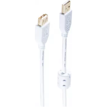 shiverpeaks BS77123-WF cable USB 3 m USB 2.0 USB A blanco (BS77123-WF)