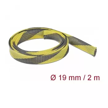 Funda de cable DeLOCK 20742 negro amarillo