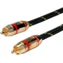 ROLINE GOLD Cable de conexión RCA, simple, conector macho/conector macho, rojo 5,0 m (11.09.4251)