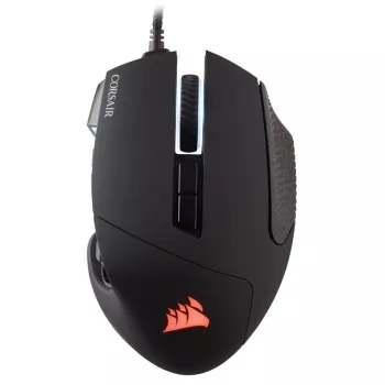 Ratón gaming Corsair Scimitar RGB Elite, óptico, con cable, 17 botones, 18000 dpi, negro