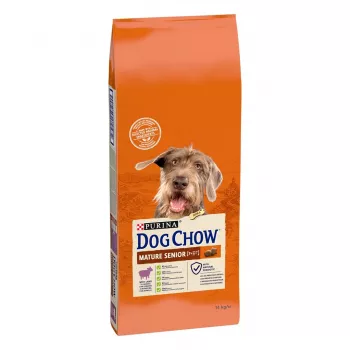 Alimento seco Purina Nestlé Dog Chow Mature Senior con cordero 14 kg, 24 % proteína, 10 % grasa