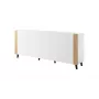 Cómoda FARO 200x42x82 blanco mate + roble craft