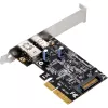 SilverStone ECU03 - adaptador USB - PCIe 2.0 x2 perfil bajo - USB-C 3.1 x 1 + USB-C x 1 (SST-ECU03)