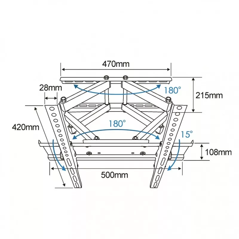 Soporte de pared para TV TB TB-43P 26-55