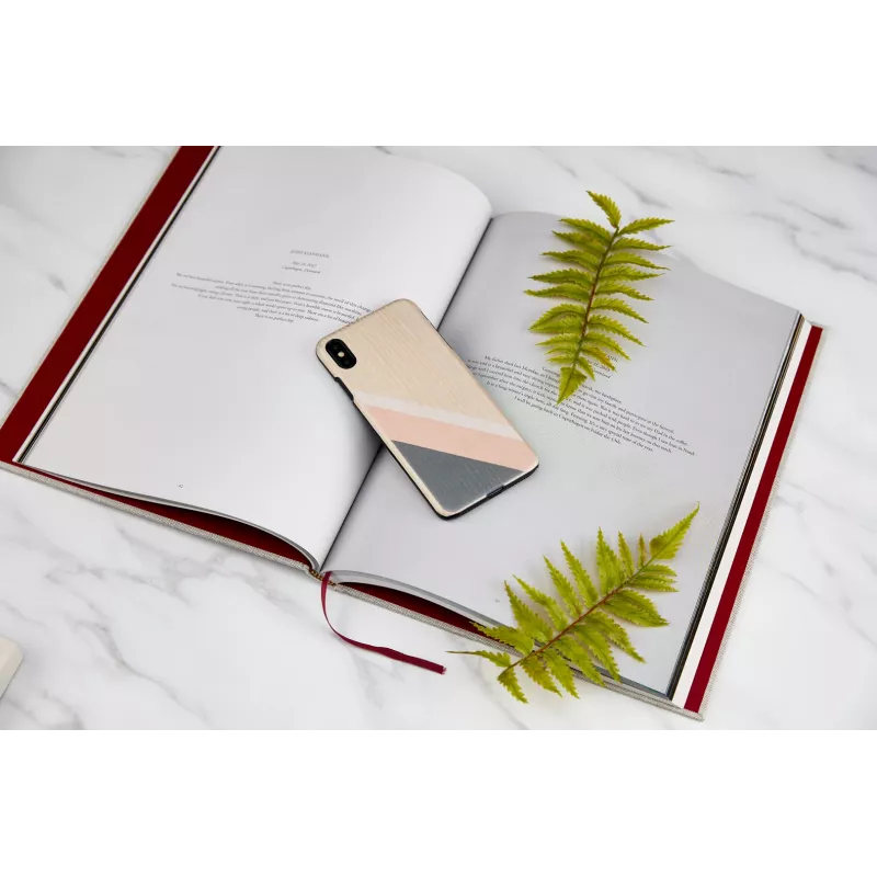 Funda para smartphone man and wood para iPhone XS Max – traje rosa, negro