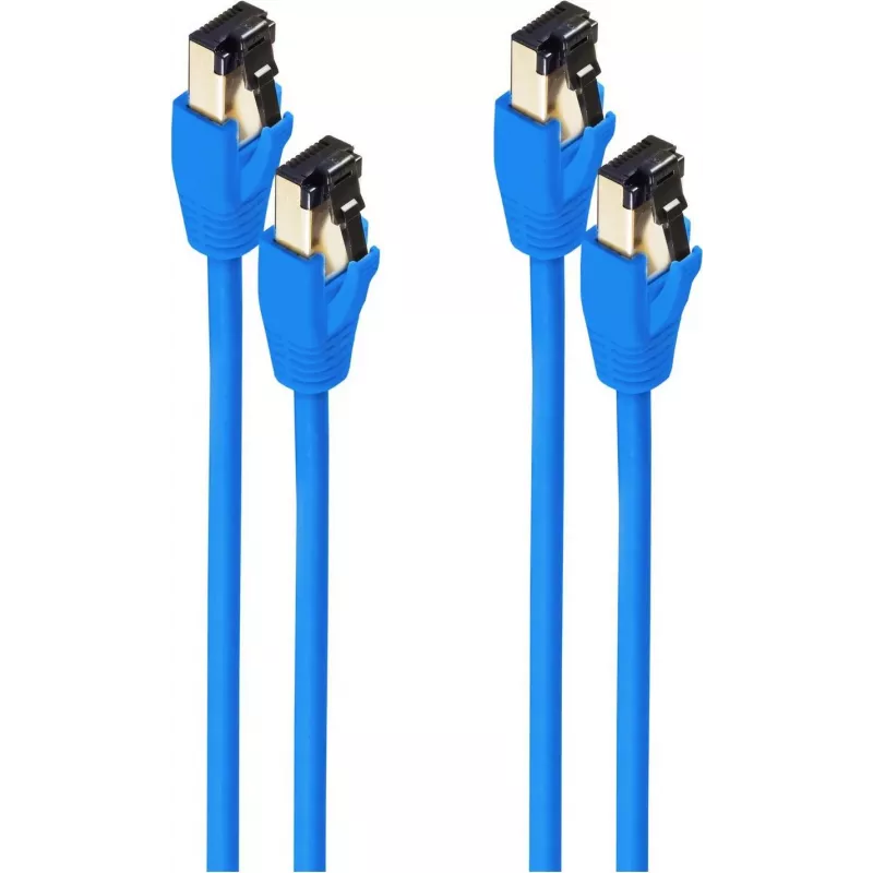 Cable de red shiverpeaks BS08-41001-2 azul 0,25 m Cat8.1 F/FTP (FFTP) (BS08-41001-2)