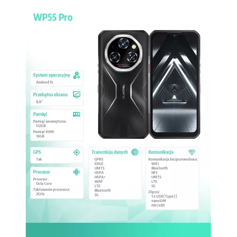 Smartphone Oukitel WP55Pro 6,6