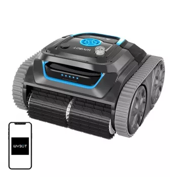 Robot limpiafondos inalámbrico Wybot S1 — robot para piscina Wybot S1, funcionamiento inalámbrico