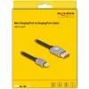 Delock - Cable DisplayPort - Mini DisplayPort (M) a DisplayPort (M) - DisplayPort 1.4 - 3,0 m - Compatible con 8K 60 Hz - Negro, gris (81093)