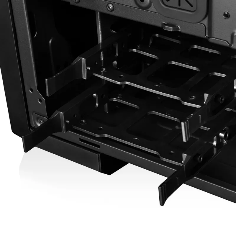 Carcasa de PC MODECOM Oberon Pro Midi Tower, cristal templado, microATX/ATX, 7 ranuras, 395 mm GPU, 2x3,5 pulgadas + 3x2,5 pulgadas bahías, USB 3.2 Gen1